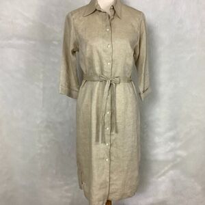 Thomas Pink Light Tan Midi Dress